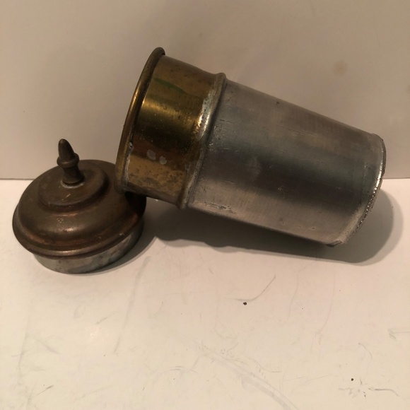 Antique cocktail strainer made with copper, brass , and silver. - used - Picture 3 of 10